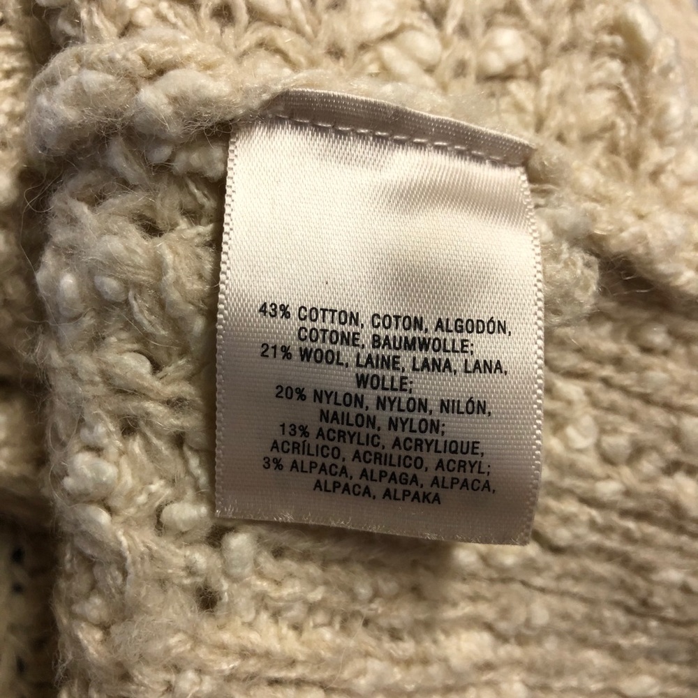 Moth Anthropologie cream zipper front sweater - Picture 6 of 6